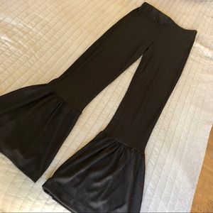 ✨sale✨ Rib Crop Legging with Btm Ruff